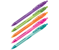 Ручка шариковая автоматическая Berlingo "Hyper X" синяя, 0,7мм, игольчатый стержень, корпус ассорти CBm_70901 255138