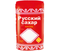 Сахар-песок "Русский", 1 кг, полиэтиленовая упаковка 621107