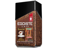 Кофе молотый в растворимом EGOISTE "Special", натуральный, 100 г, 100% арабика, стеклянная банка, 8606, 365735/621189
