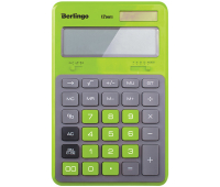 Калькулятор настольный Berlingo "Hyper", 12 разр., двойное питание, 171*108*12, зеленый 256286