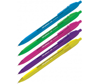 Ручка шариковая автоматическая Berlingo "Triangle 110 RT Color" синяя, 0,7мм, трехгр., игол.стержень CBm_07120 242984