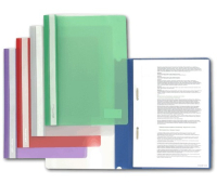 Скоросшиватель пластиковый  180мкм  цвет ассорти BRAUBERG 221820