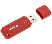 Флешка 16GB Smart Buy "Dock", SB16GBDK-R, USB 2.0 Flash Drive, красная