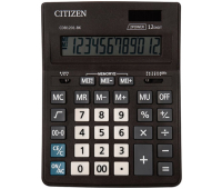 Калькулятор Citizen Business Line CDB1201-BK, 12 разр., двойное питание, 157*200*35мм, черный, 259748/250434/480259