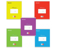 Тетрадь 12 л. BRAUBERG, косая линия, обложка мелованный картон, внутренний блок офсет белый, "Классика", 103276