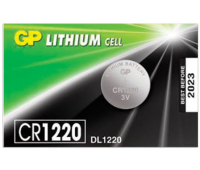 Батарейка GP Lithium, CR1220, литиевая, 1 шт., в блистере (отрывной блок), CR1220RA-7C5 454096