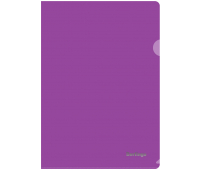 Папка-уголок А4 180мкм BERLINGO прозрачный фиолетовый AGp_04107, 190097