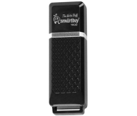 Флешка 16GB Smart Buy "Quartz", SB16GBQZ-K, USB 2.0 Flash Drive, черная, 222384/512765