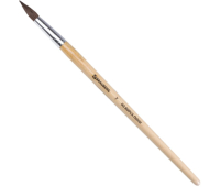 Кисть BRAUBERG, из ворса пони, круглая, № 7, 200193