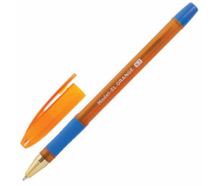 Ручка шариковая масляная с грипом BRAUBERG Model-XL ORANGE, СИНЯЯ, узел 0,7 мм, линия 0,35 мм, 143246