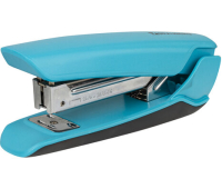 Степлер №24/6, 26/6 BRAUBERG "ULTRA", до 30 листов, с антистеплером, голубой, 228757