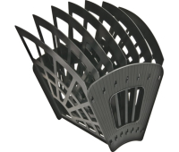 Лоток для бумаг СТАММ "Эконом", 7-ми секционный, черный, ЛТ418, 195912