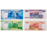 Ластик прямоугольный ассорти, 68*30*7мм,  ArtSpace "Рубль", 257074