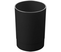 Подставка-стакан Стамм "Офис", пластик, круглый, черный ОФ777, 245458