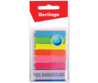Флажки-закладки Berlingo 45*8мм, 20л*8 неоновых цветов, европодвес LSz_45080, 254407