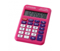 Калькулятор CITIZEN карман. LC110NRPK 8 разряд, цв.розовый 818669
