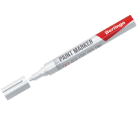 Маркер-краска Berlingo белая, 2-4мм, нитро-основа 142462