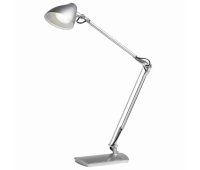 Светильник настольный SONNEN PH-104, на подставке, светодиодный, 8 Вт, серебристый, 236691