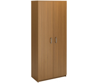 Шкаф для одежды двухдверный с выдвижной штангой МФ Виско Стиль/Орех, 820*430*2030, 178079