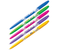 Ручка шариковая Berlingo "Blitz" синяя, 0,7мм, корпус ассорти CBp_70832 223694