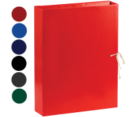 Папка архивная с жесткими клапанами OfficeSpace, покрытие БВ, с 4 завязками, ширина корешка 50мм 239069