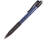 Ручка шариковая масляная автоматическая с грипом BRAUBERG "Trace", СИНЯЯ, узел 0,7 мм, линия письма 0,35 мм, 142415