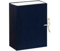 Короб архивный с завязками OfficeSpace разборный, БВ, 120мм, синий, клапан МГК 284721