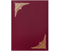 Папка адресная "Виньетка" OfficeSpace, А4, бумвинил, бордовый, инд. упаковка 160237