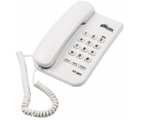 Телефон RITMIX RT-320 white, световая индикация звонка, блокировка набора ключом, белый, 15118348 262836