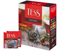 Чай Tess Thyme черный с чабрецом и цедрой лимона 100 пакетиков,730057