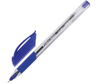 Ручка шариковая масляная с грипом BRAUBERG "Extra Glide GT", СИНЯЯ, трехгранная, узел 0,7 мм, линия письма 0,35 мм, 142681