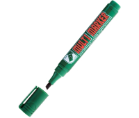 Маркер перманентный Crown "Multi Marker Chisel" зеленый, скошенный, 5мм, 207892