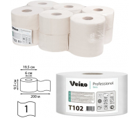 Бумага туалетная Veiro Professional "Basic"(Q2, Т2) 1 слойн., 200м/рул, тиснение, цвет натуральный Т102, 220139/127083