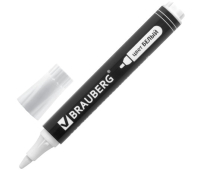 Маркер перманентный BRAUBERG "W5", БЕЛЫЙ, круглый наконечник 5 мм, 151506