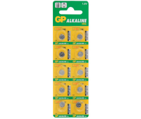 Батарейка GP Alkaline 192 (G3, LR41), алкалиновая, 1 шт., в блистере (отрывной блок), 489119901553, 452222/195900