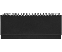 Планинг недатированный, 330*130мм, 56л., бумвинил, OfficeSpace, черный, 250046