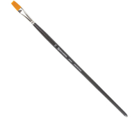 Кисть художественная профессиональная BRAUBERG ART "CLASSIC", синтетика жесткая, плоская, № 10, длинная ручка, 200667