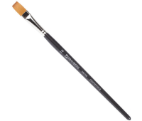 Кисть художественная профессиональная BRAUBERG ART "CLASSIC", синтетика мягкая, под колонок, плоская, № 10, короткая ручка, 200700