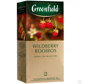 Чай GREENFIELD "Wildberry Rooibos" с земляникой и клюквой 25 пак. в конв. по 1,5г 1093359