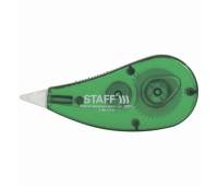 Корректирующая лента STAFF "EVERYDAY", 5 мм х 5 м, корпус зеленый, блистер, 226811