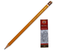 Карандаш чернографитный без ластика B, KOH-I-NOOR 1500 Чехия 41791