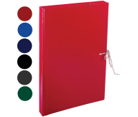 Папка архивная с жесткими клапанами OfficeSpace, покрытие БВ, с 4 завязками, ширина корешка 30мм A-PBV03_1694, 158541