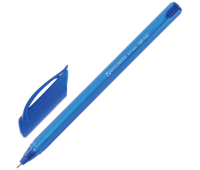 Ручка шариковая масляная BRAUBERG "Extra Glide Tone", СИНЯЯ, трехгранная, узел 0,7 мм, линия письма 0,35 мм, 142924