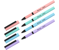 Ручка гелевая Berlingo "Instinct" черная, 0,5мм, корпус ассорти NEW, CGp_05015, 361338