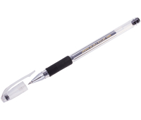 Ручка гелевая Crown "Hi-Jell Grip" черная, 0,5мм, грип HJR-500R 157329