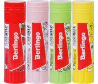 Клей-карандаш Berlingo "Aroma", 21 г, ароматизированный (мята, лимон, клубника, роза) 271151
