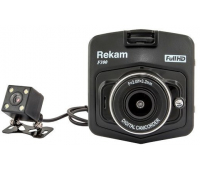 Видеорегистратор REKAM F300,2 камеры, черный 1087107