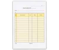 Бланк бухгалтерский, офсет, 2-х слойный самокопирующийся с подложкой, "Накладная", А5 (151х208 мм), СПАЙКА 50 шт., 130152