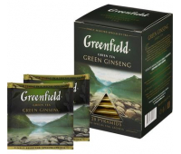 Чай GREENFIELD "Green Ginseng" оолонг с женьшенем, 20пак/уп 738749