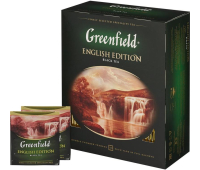 Чай GREENFIELD "English Edition", черный , 100 пакетиков в конвертах по 2г 871021/621968